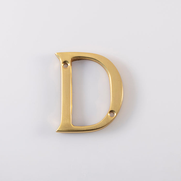 High quality image of Carlisle Brass - Letter D - Polished Brass | Sku. nd | Trade Door Handles.