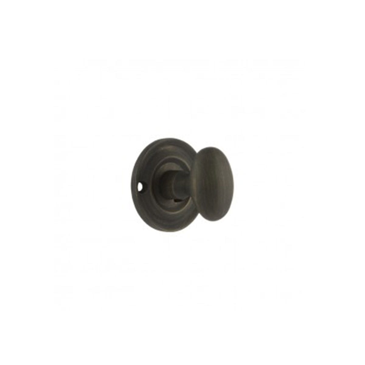 Quality image of Old English Solid Brass Oval WC Turn and Release - Urban Bronze | Sku. oeowcub | available from Trade Door Handles.