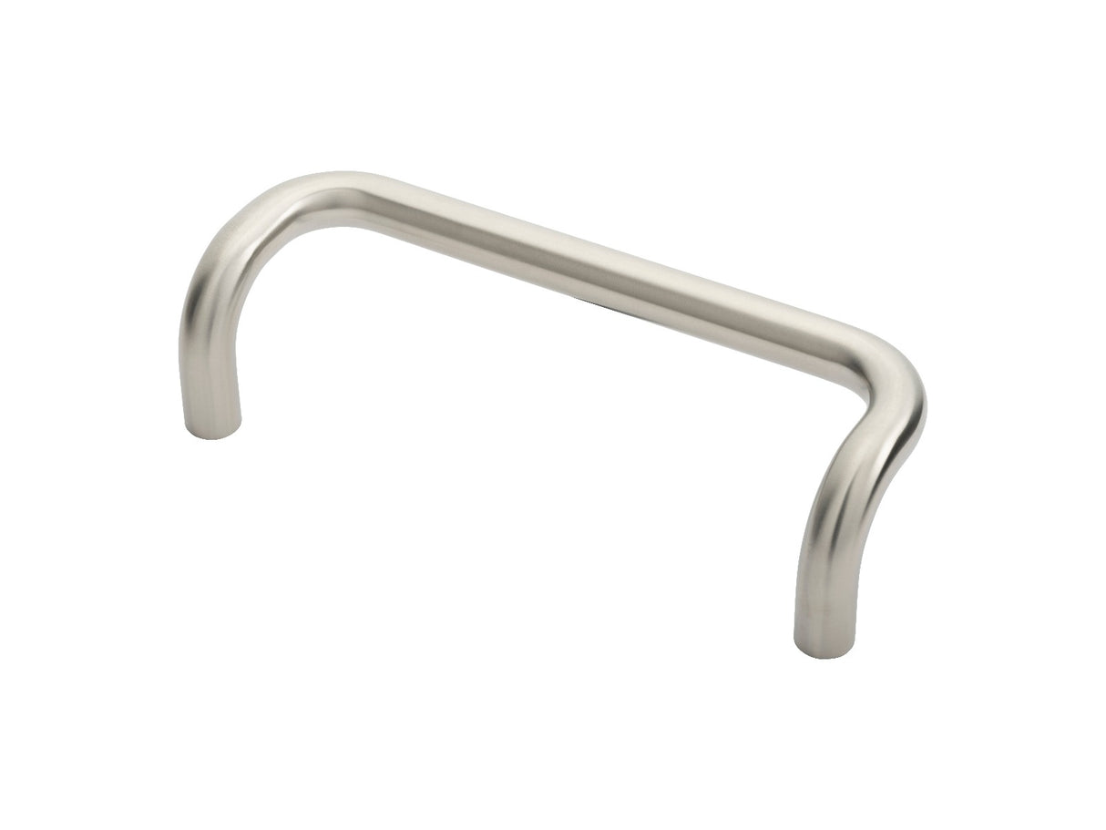 High quality image of Eurospec - 19mm Cranked Pull Handle 225mm Centres - Satin Stainless Steel | Sku. pac1225sss | Trade Door Handles.
