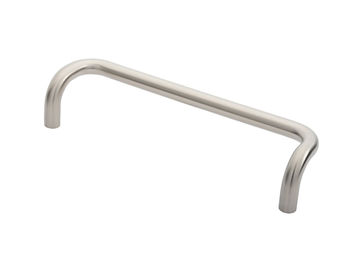 High quality image of Eurospec - 19mm Cranked Pull Handle 300mm Centres - Satin Stainless Steel | Sku. pac1300sss | Trade Door Handles.