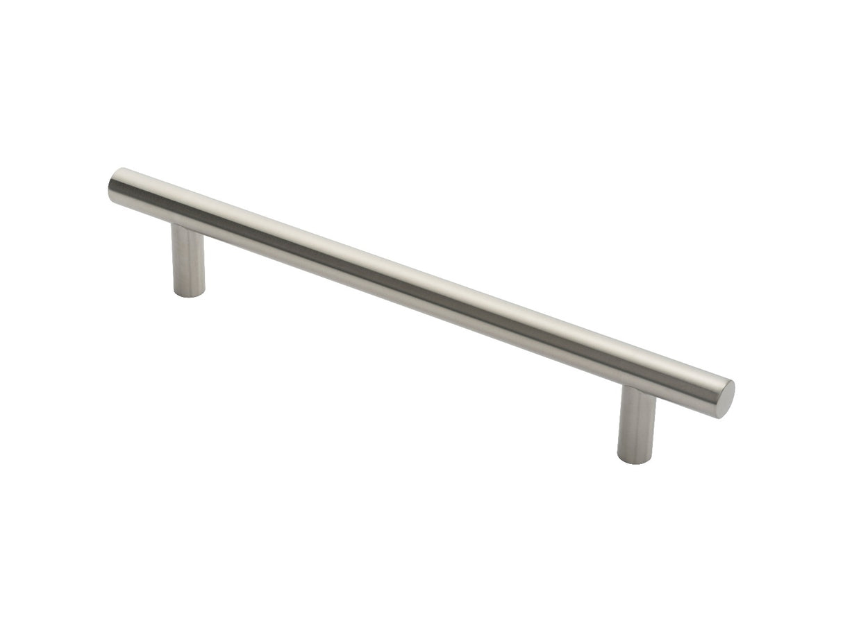 High quality image of Eurospec - 22mm Straight T Pull Handle 300mm Centres - Satin Stainless Steel | Sku. pft1300sss | Trade Door Handles.