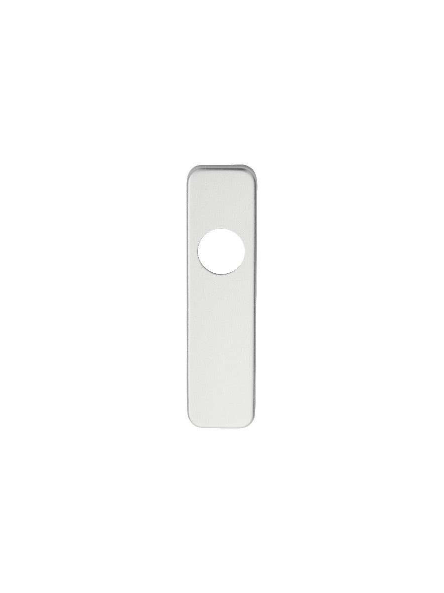 High quality image of Eurospec - Safety Lever Latch Plate Covers - Satin Anodised Aluminium | Sku. plb9001saa | Trade Door Handles.