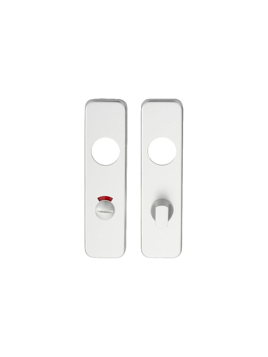 High quality image of Eurospec - Safety Lever Bathroom Covers - Satin Anodised Aluminium | Sku. plt9001saa | Trade Door Handles.