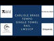 Carlisle Brass - Tempo Single Towel Rail 525mm - Polished Chrome