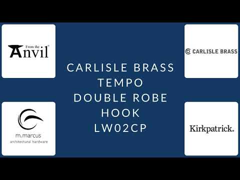 Carlisle Brass - Tempo Double Robe Hook - Polished Chrome