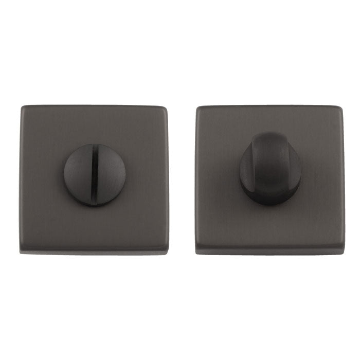 High quality image of Manital - Square Standard Turn and Release - Anthracite | Sku. qt004ant | Trade Door Handles.
