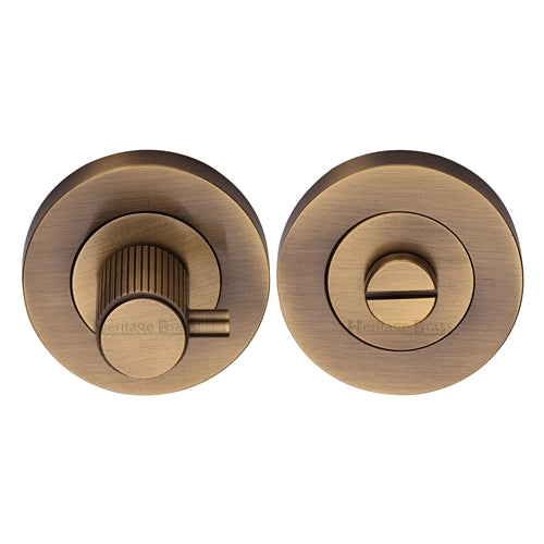 Heritage Brass Linear Turn and Release Antique Brass Finish