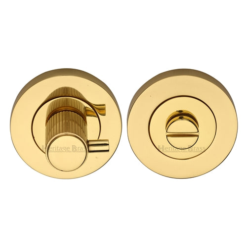 Heritage Brass Linear Turn and Release Polished Brass Finish