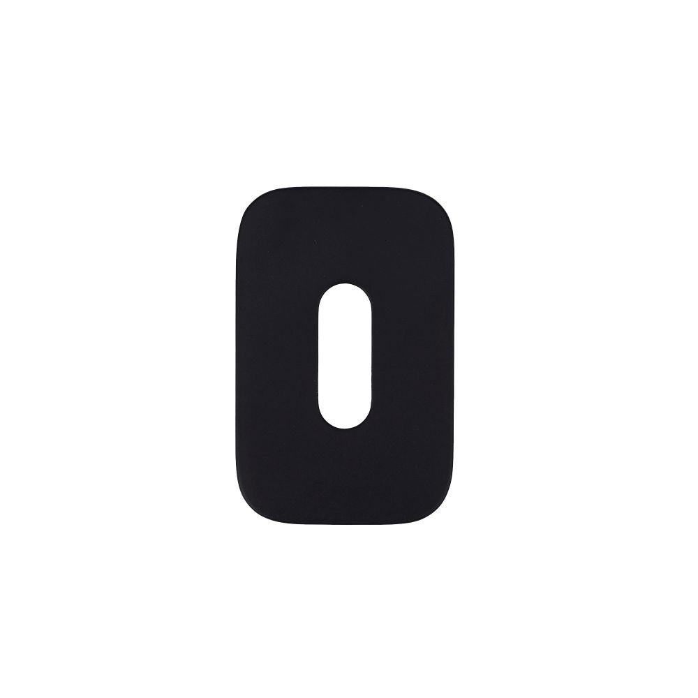 High quality image of the Rosso Tecnica - Standard Profile Escutcheons (Pair) - Rosso Mini Squircle - 50 x 32 x 3 - Powder Coat Black | Sku. RT002-MINISQ-PCB | available to order from Trade Door Handles.