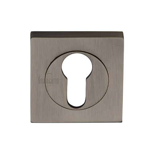 Sorrento Euro Square Escutcheon 53mm Antique on Zinc Finish