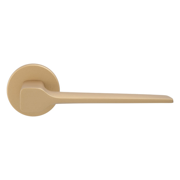High quality image of Manital - Sonica Lever-Satin Brass | Sku.SC5SB | Trade Door Handles.