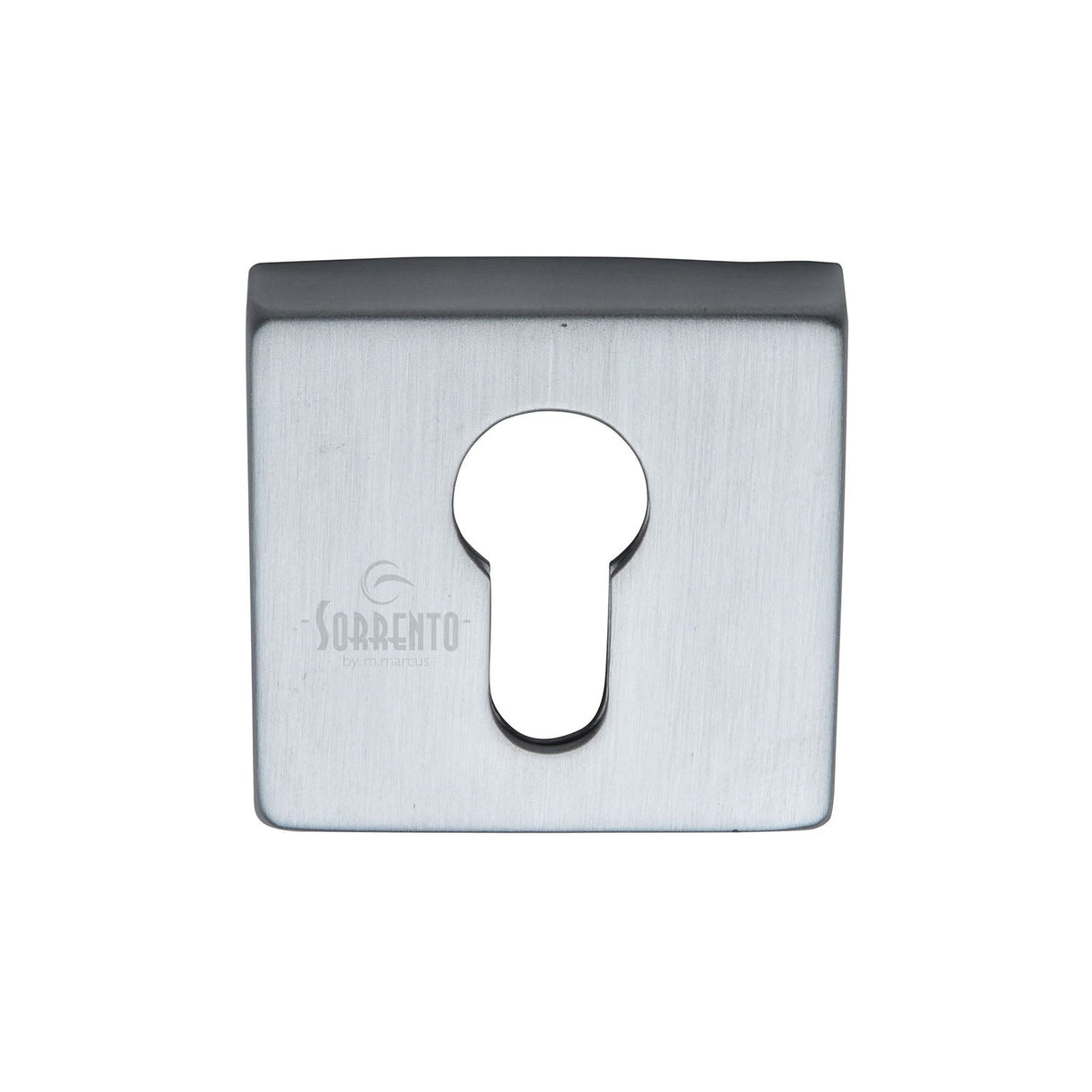 Sorrento Door Furniture Satin Chrome / Euro Profile Escutcheons Sorrento - Concealed Square Euro Escutcheon Satin Chrome Finish