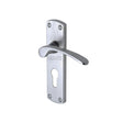 Sorrento Door Furniture Satin Chrome / Euro Profile Lock Handles Sorrento - Door Handle for Euro Profile Plate Luca Design Satin Chrome Finish