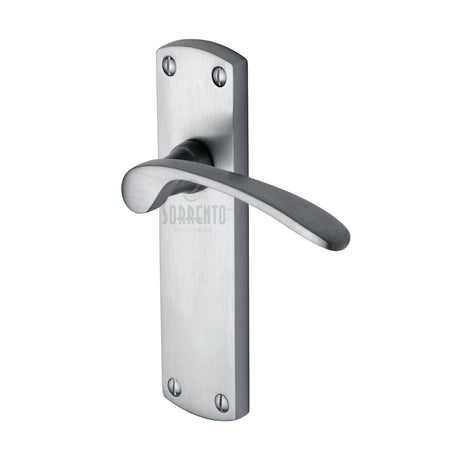 Sorrento Door Furniture Satin Chrome / Latch Handles Sorrento - Door Handle Lever Latch Luca Design Satin Chrome Finish