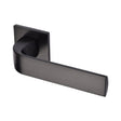 Sorrento Door Furniture Matt Black / Square Rose Sorrento - Lisbon Lever Set Square Rose Matt Black