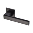 Sorrento Door Furniture Matt Black / Square Rose Sorrento - Madrid Lever Set Square Rose Matt Black