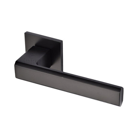 Sorrento Door Furniture Matt Black / Square Rose Sorrento - Madrid Lever Set Square Rose Matt Black