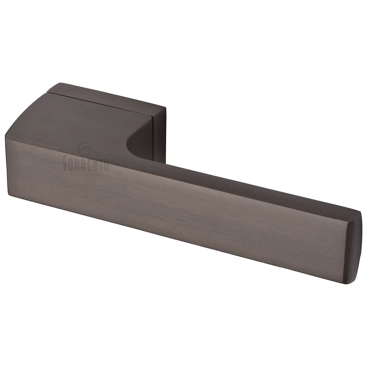 Sorrento Door Furniture Venetian Bronze / Round Rose Sorrento - Vitra Lever Set Rectangular Base Venetian Bronze