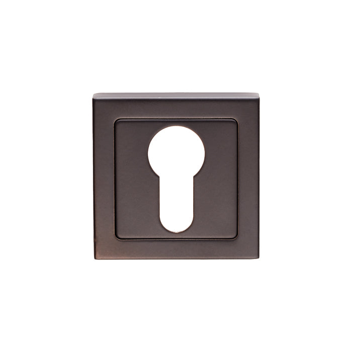 High quality image of Eurospec - Square Escutcheons - Matt Black | Sku. sse1405mb | Trade Door Handles.