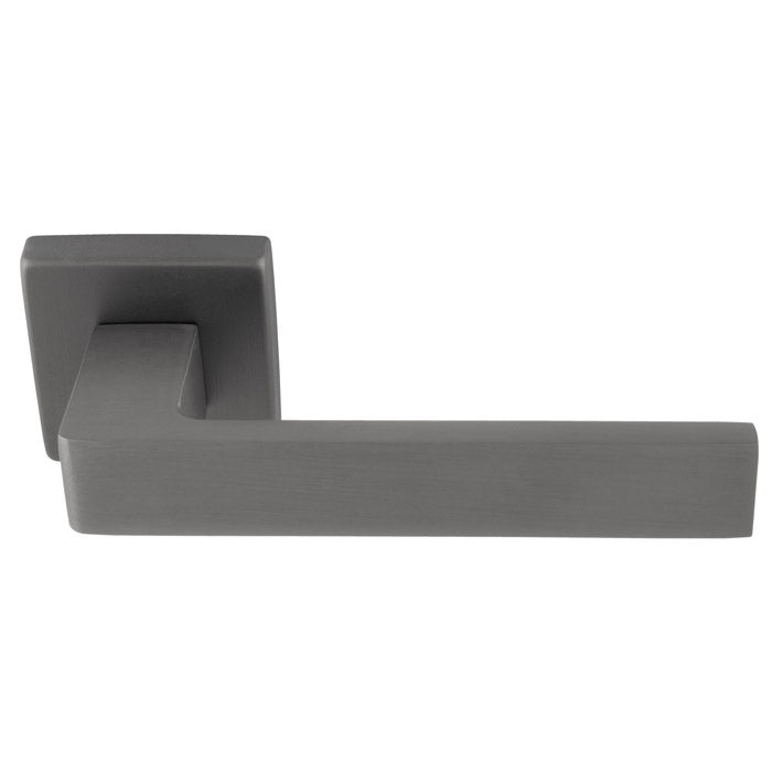 High quality image of Manital - Techna Lever on Square Rose - Anthracite | Sku. tc5ant | Trade Door Handles.