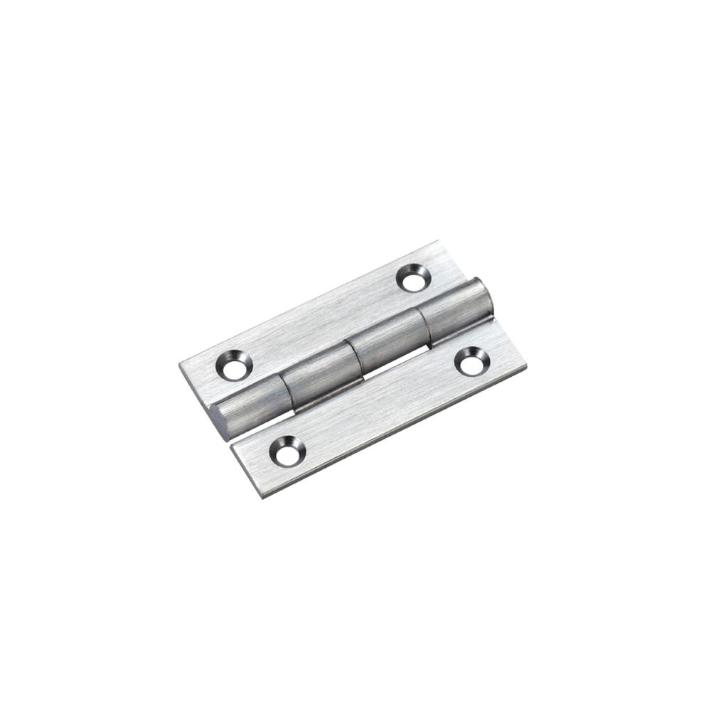 High quality image of the TOP Drawer Fittings - Solid Drawn Brass Butt Hinge - 38 x 22 x 1.3mm - Satin Chrome | Sku. tdf100sc | available to order from Trade Door Handles.