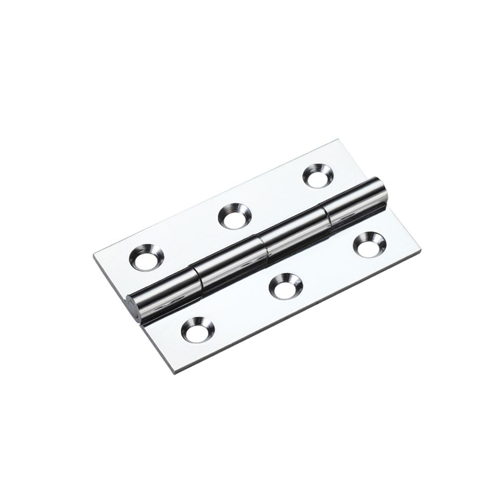 High quality image of the TOP Drawer Fittings - Solid Drawn Brass Butt Hinge - 50 x 28 x 1.5mm - Polished Chrome | Sku. tdf105cp | available to order from Trade Door Handles.