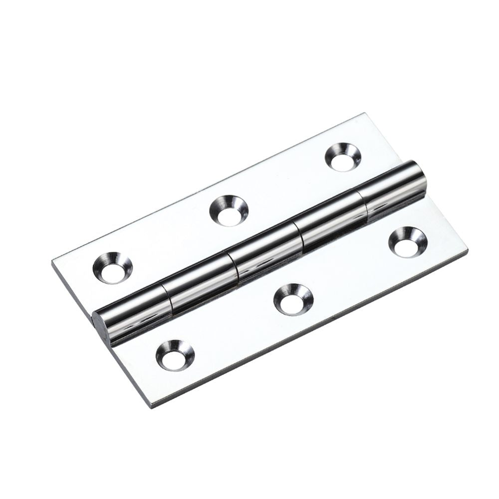 High quality image of the TOP Drawer Fittings - Solid Drawn Brass Butt Hinge - 64 x 35 x 2mm - Polished Chrome | Sku. tdf110cp | available to order from Trade Door Handles.