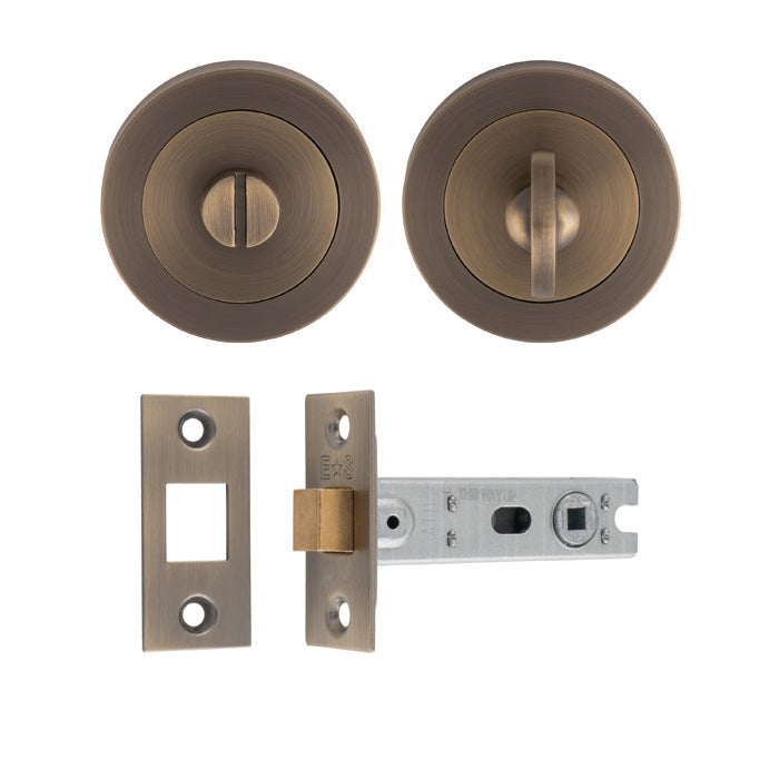 High quality image of Serozzetta - UDP Bathroom Pack - Antique Brass | Sku. udp-bath30-ab | Trade Door Handles.