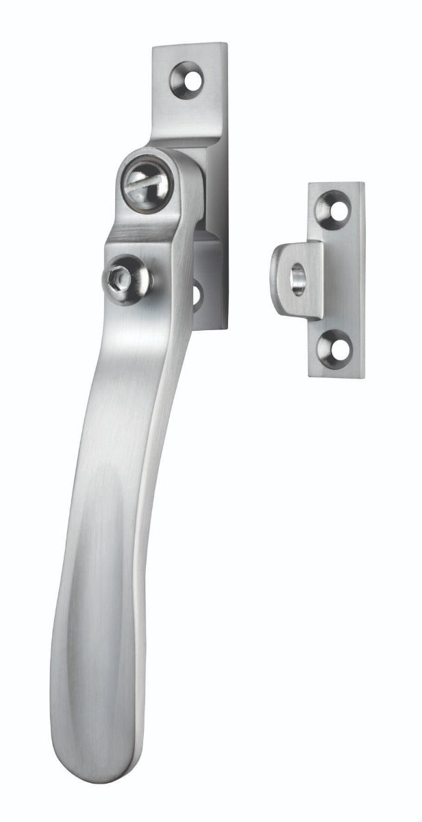 High quality image of Carlisle Brass - Locking Casement Fastener - Satin Chrome | Sku. v1006lcksc | Trade Door Handles.
