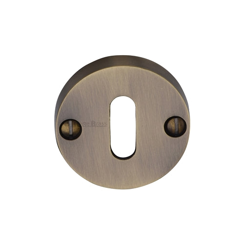 Heritage Brass Keyhole Escutcheon Antique Brass Finish