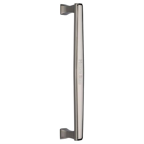 Heritage Brass Door Pull Handle Deco Design 305mm Polished Nickel Finish