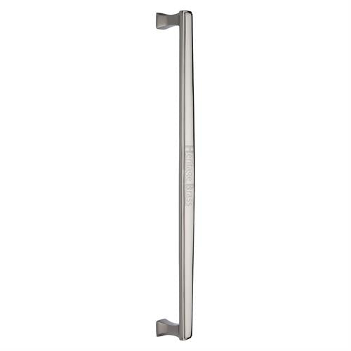 Heritage Brass Door Pull Handle Deco Design 457mm Polished Nickel Finish