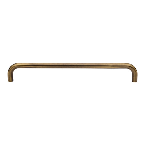 Heritage Brass Door Pull Handle Tubular Design 444mm Antique Brass Finish