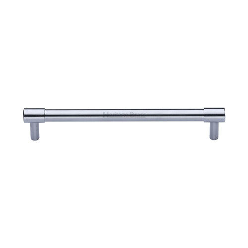 Heritage Brass Cabinet Pull Phoenix Design 160mm CTC Sain Chrome Finish