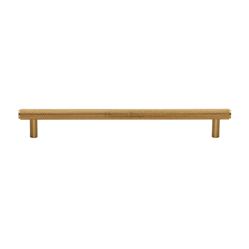 Heritage Brass Cabinet Pull Complete Knurl Design 192mm CTC Satin Brass Finish