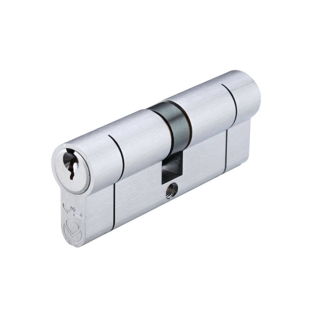 High quality image of the Vier - V5 80mm Euro Double Cylinder Cylinder Keyed to Differ - Satin Chrome | Sku. v5ep80dsce | available to order from Trade Door Handles.