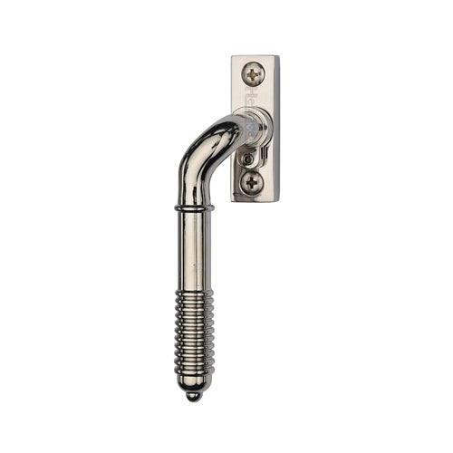 Heritage Brass Lockable Espagnolette Left Handed Reeded Design Polished Nickel Finish