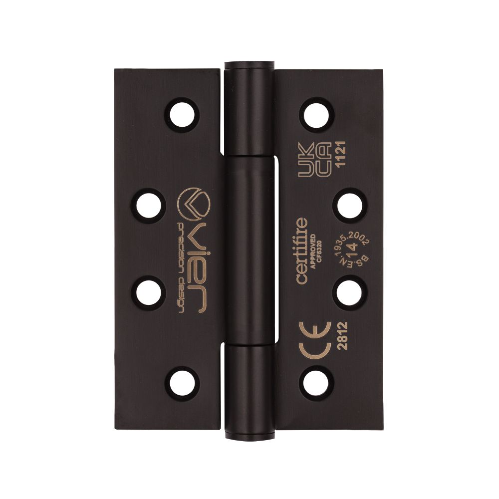 High quality image of the Vier - Grade 14 Concealed Bearing Hinge Square - 102 x 76 x 3mm - Powder Coated Black | Sku. vhc243-pcb | available to order from Trade Door Handles.