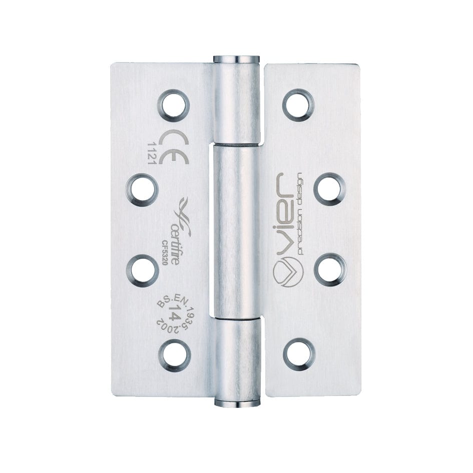 VIER Hinges Stainless Steel VIER - Grade 14 Concealed Bearing Hinge Stainless Steel - Grade 201 - 102 x 76 x 3mm (PAIR)