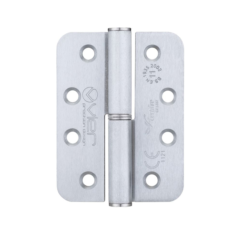 High quality image of the Vier - Grade 11 Lift Off Hinge Steel - Radius - 102 x 76 x 3mm - Left Hand - Satin Chrome | Sku. vslhl43rsc | available to order from Trade Door Handles.