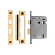 York Security Locks & Latches Polished Brass / 3 Lever Sashlocks / 3" / 76mm York - 3 Lever Sash Lock 3" PB