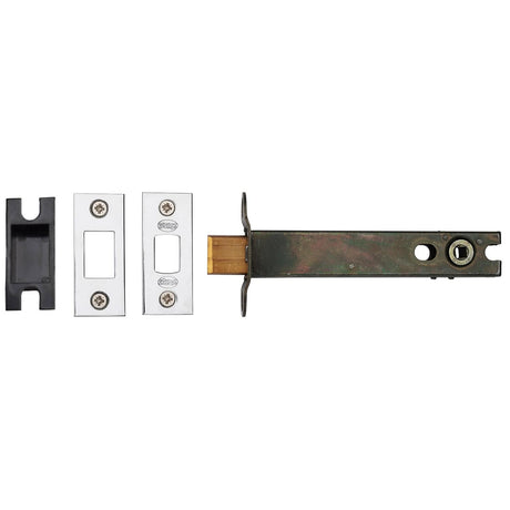 M.Marcus Locks & Latches Satin Chrome / Nickel Finish / Tubular Dead Bolts / 5" / 127mm York - 5" Tubular Bathroom Bolt Polished Chrome