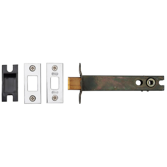 M.Marcus Locks & Latches Satin Chrome / Nickel Finish / Tubular Dead Bolts / 5" / 127mm York - 5" Tubular Bathroom Bolt Polished Chrome