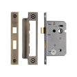 York Security Locks & Latches Antique Brass / Bathroom Lock / 2.5" / 65mm York - Bathroom Lock 2 1/2" AT