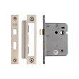 York Security Locks & Latches Satin Chrome / Nickel Finish / Bathroom Lock / 3" / 76mm York - Bathroom Lock 3" Satin Nickel & Satin Chrome finish