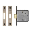 York Security Locks & Latches Antique Brass / 3 Lever Deadlocks / 3" / 76mm York Security - 3" Deadlock 3 Lever - Antique Brass