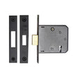 York Security Locks & Latches Matt Black / 3 Lever Deadlocks / 3" / 76mm York Security - 3" Deadlock 3 Lever - Matt Black
