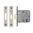 York Security Locks & Latches Satin Chrome / Nickel Finish / 3 Lever Deadlocks / 3" / 76mm York Security - 3" Deadlock 3 Lever - Satin Chrome / Nickel Finish