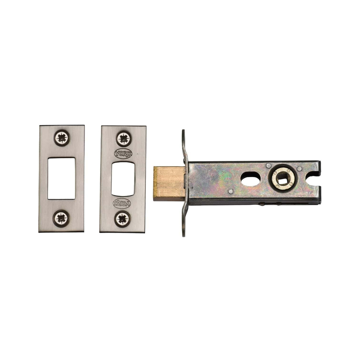York Security Locks & Latches Satin Chrome / Nickel Finish / Tubular Dead Bolts / 3" / 76mm York Security - Architectural Tubular Bathroom Deadbolt 3" - Satin Chrome / Nickel Finish