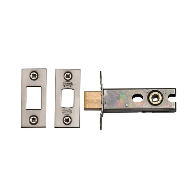 York Security Locks & Latches Satin Chrome / Nickel Finish / Tubular Dead Bolts / 3" / 76mm York Security - Architectural Tubular Bathroom Deadbolt 3" - Satin Chrome / Nickel Finish